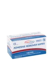 100 x ADHESIVE REMOVER WIPES SURGIPACK SP Solvent swabs