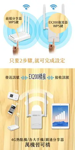 TOTOLINK 無線訊號強波器 EX200 無線訊號延伸器 訊號強波器 強波器 訊號延伸 無線