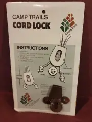 Vintage Camp trail cord lock #909 Shoelaces, camping 1977