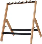 Hellery Folding Guitar Rack for Various Instruments, Portable Holder for Electric and Acoustic Guitars, hold 4 Guitar