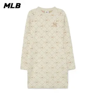 【MLB】連身裙 長版上衣 MONOGRAM系列 紐約洋基隊(3FOPM0334-50CRD)