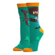 OoohYeah Women's Colorful Crew Socks, True Bob Ross, Funny Cotton Dress Socks