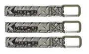 3 ~Keeper Wrap-It-Up 1 in. W Gray Waterproof & UV Resistant Bundling Strap 1 pk