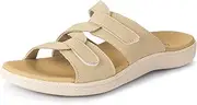 [LazyStep] Women's Orthotic Slide Sandals with Arch Support & Adjustable Straps