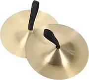 Milisten 1 Pair Musical Instrument Teaching Instrument Mini Cymbal Cymbals Drum Cymbals Hand Cymbals Dancer Percussion Cymbal Finger Cymbals Copper Golden