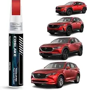 COSLAKE Car Touch Up Paint(Soul Red Crystal Metallic(46V)) for Mazda, Car Paint Scratch Repair Kit, Quick & Easy Solution to Repair, 2 in 1 Scratch Remover Pen with Color-Matched