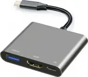 USB C to HDMI Multiport Adapter Cable with Charging Port, USBC HDMI Adapter