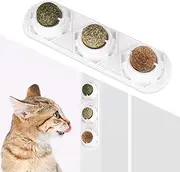 WoLover Catnip Wall Ball Toys – Rotatable Cat Snack Edible Balls with Natural Healthy Catnip | Silvervine | Gall Nut, Kitten Playing Chewing Cleaning Teeth Toy