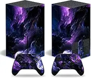 Skin Sticker for Xbox Series X Console and Controller - Full Cover Vinyl Decal Skin Set Compatible with Xbox Series X - Starry (Version Ⅰ)