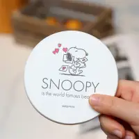 在飛比找蝦皮購物優惠-正版授權 史奴比 SNOOPY 珪藻土杯墊 吸水杯墊