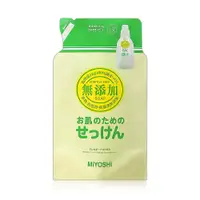 在飛比找PChome24h購物優惠-日本MIYOSHI無添加洗衣精補充包1000ml