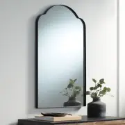 Harlan Oil-Rubbed Bronze 22" x 36" Arch Top Wall Mirror