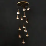 13-Lights Retro Chandelier Glass Cluster Pendant Lighting Fixture Ceiling Lights