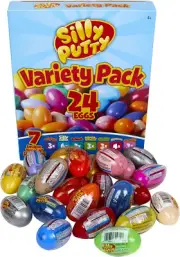 Crayola Silly Putty 24 Egg Variety Value Pack Super Bounce Glow Sensory Toy