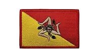 [YOYUMI] Tactical Patch Sicily Flag Embroidered Patch Hook and Loop Armband