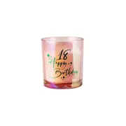 18th Teal Chrome Candle Vanilla Fragrance 45hr Burntime Keepsake Gift Set