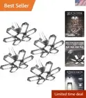 LED Garage Lights 4 Pack, 200W 20000LM Plug in Linkable LED Shop Light, 6500K...