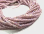 1 FULL HANK ~ LT AMETHYST MATTE RB ~ 9/0 3-CUT ~ GLASS SEED BEADS ~ 10 Strands