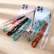 1PC Crushed Stone Anti-Lost Lanyard Rope Mobile Phone Chain Case Hanging Strap
