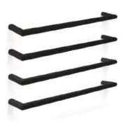 Forme 850mm Black Satin Round Single Heated Rail