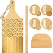 3 Pieces Gnocchi Board Garganelli Pasta Board Garganelli Board Gnocchi Pasta Board Set with Roller and Cutter for Pasta Maker Pasta Board Gnocchi Roller Kitchen Gift Ideas (Delicate Style)