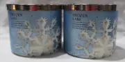 Bath & Body Works 3-wick Scented Candle Lot Set of 2 FROZEN LAKE
