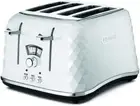 Brillante Toaster 4 Slice Toaster, White, CTJ4003W