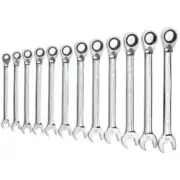 GearWrench METRIC REVERSIBLE COMBINATION RATCHETING SPANNER SET 9620N 12Pieces