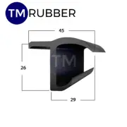 30 metres of DS 25J Rubber Shipping Container Truck Door Seal