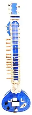 ELECTRIC SITAR SHRI RAVI SHANKAR STYLE DESIGNER TUN WOOD =BAG STRING & MIZRAB