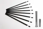 VW 4130 chromoly hi-performance push rods cut to length 11.60", OD 3/8", wall 0.088" with assembly tool bundle