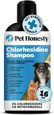 Chlorhexidine Cat & Dog Seasonal Itch Relief Shampoo, for Allergies Supplies,16O