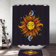 Sun and Moon Shower Curtain
