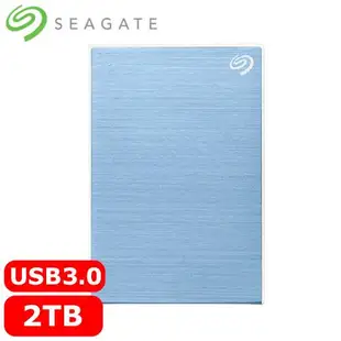 Seagate希捷 One Touch 2TB 2.5吋行動硬碟 冰川藍 (STKY2000402)原價2699(現省4