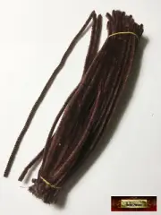 M00978x4 MOREZMORE 100 Pipe Cleaners DARK BROWN Chenille Stems