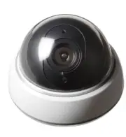 Dummy Defiant Home Security Surveillance Camera LED Light Dome Indoor Outdoor