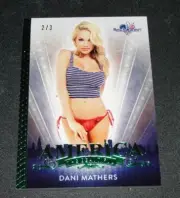 2017 Benchwarmer DANI MATHERS America the Beautiful #67 Green/3 Playboy PMOY Hot
