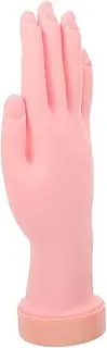 VICASKY Nail Art Practice Hand Model Flexible Fake Human Hand for Fingernail Training Realistic Design for Beginners Professionals Easy to Clean Maintain for Nail Art Practice