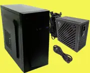 NEW Black Mini Tower Micro ATX USB 3.0 Case w/ SHARK 1000W PCIe Gaming PC PSU