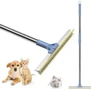 Pet Hair Remover Floor Squeegee with Extendable Handle ,Effective Fur and Hair S