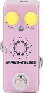NSXAYIWE Spring Reverb Effect Pedal Enhance the Sound of Your Guitar Reverb Effect Pedal Functional Knobs True Bypass Switch for Electric Guitarists