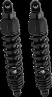 Prog 444 Rear Shock Damper 13in Black Pair Super Duty HD Road King Custom 06-07