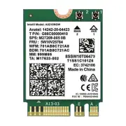 AX210NGW WiFi CardWiFi 6E M.2 laptop Wireless CardBluetooth 5.3 5400Mbps Tri-...