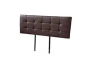 PU Leather King Bed Deluxe Headboard Bedhead - Brown