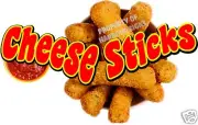 Concession Cheese Sticks Decal 14" Mozzarella Food Truck Vinyl Menu Sticker
