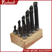 5/8" Boring Bar Set 12 Pcs Carbide Tipped Bars 5/8" Shank Lathe Tool
