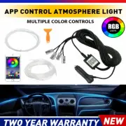 RGB LED Car Interior Strip Lights Music Fiber Optic Ambient Neon Lighting 12V (for: Renault)