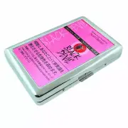 Black Label Silver Metal Cigarette Case RFID Protection Wallet Pink