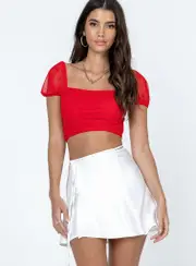 Skylar Mini Skirt White