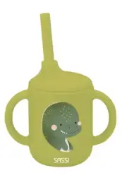 Sassi Silicone Sippy Cup Set (Cracky The Dinosaur)